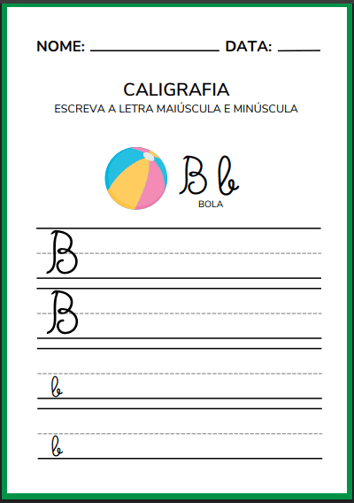 Prévia do caderno de caligrafia